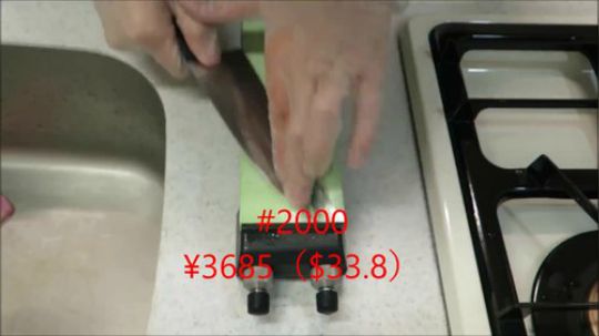 【一切皆可做刀系列】 用一 00美元的磨刀石把一 美元的刀磨