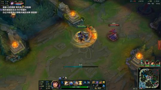 【刺客盖伦】中单千速盖伦，AD去质器 2018-11-21 07点场