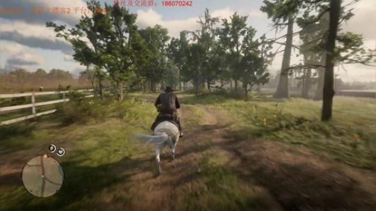 荒野大镖客2，白马到手。今天很帅！ 2018-11-21 16点场