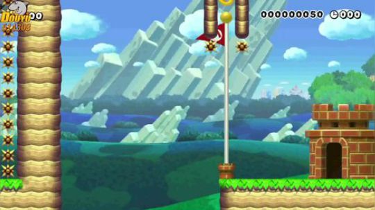 10秒マリオ　竹輪登り easy