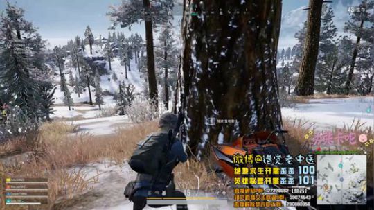 【错觉老中医】雪地四排，11杀吃鸡