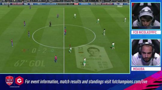 FIFA19伦敦站PS4决赛：尼古拉斯99 vs MO奥巴