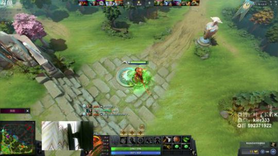 我在斗鱼看叶子长青K直播DOTA2