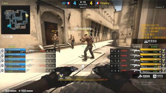 伟伟：送刀G2 VS Vitality 2018-12-18 22点场
