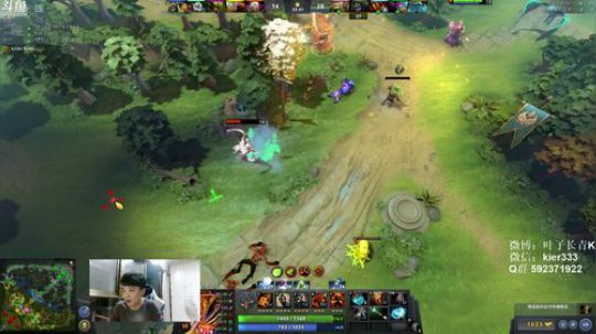 我在斗鱼看叶子长青K直播DOTA2