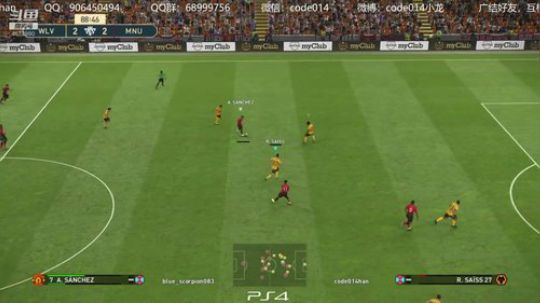 PS4实况2019 pes2019 网战 2019-01-01 21点场