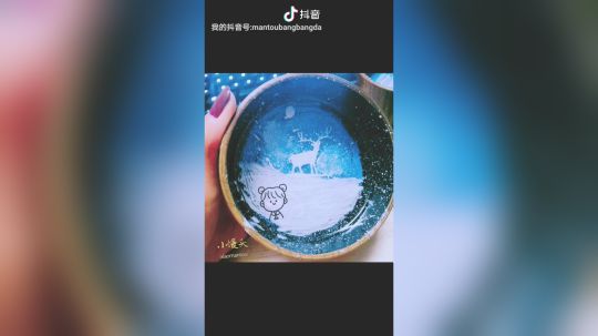 小馒头纯手工制作的星空碗