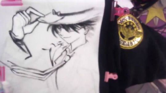洛洛手绘加速：画一件骑士的衣服：基德黑白！