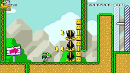 １画面マリオ　～邪魔なブラックパックン~