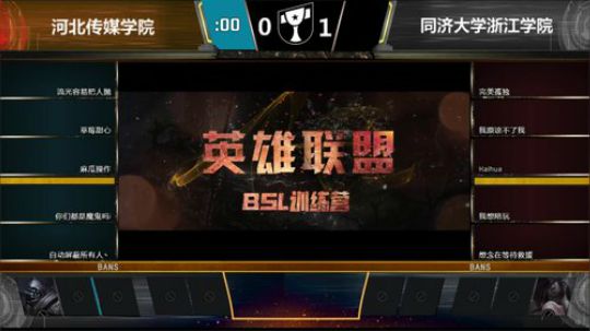 炽天使：BSL高校训练营第6周 2019-01-20 20点场