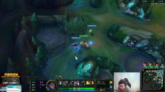 我在斗鱼看东北大鹌鹑直播英雄联盟