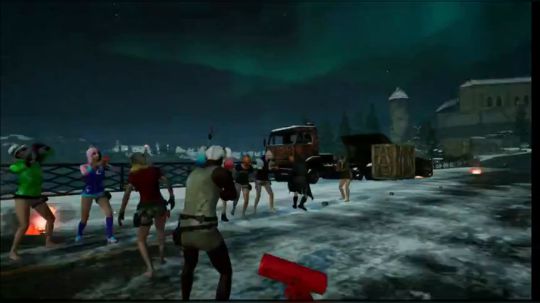 极光跟烟花的碰撞！