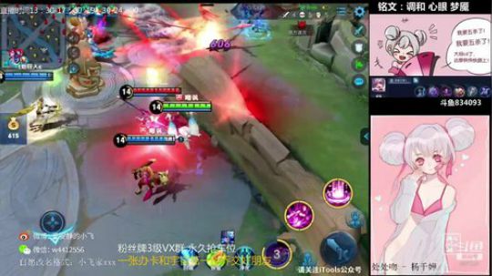 小飞：国服小乔Q区星耀教学 2019-02-24 15点场