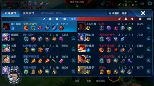 中单法王：巅峰赛咯！ 2019-03-03 15点场