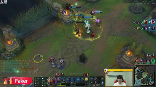 我在斗鱼看T1直播faker直播英雄联盟