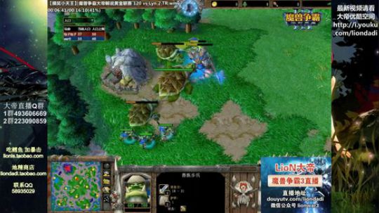 我在斗鱼看大帝LioN直播魔兽争霸