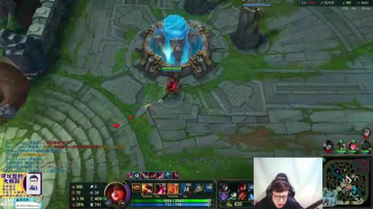我在斗鱼看东北大鹌鹑直播英雄联盟