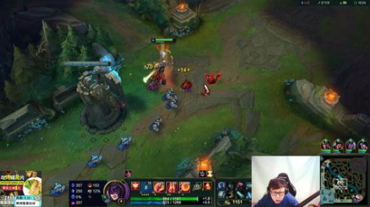 我在斗鱼看东北大鹌鹑直播英雄联盟