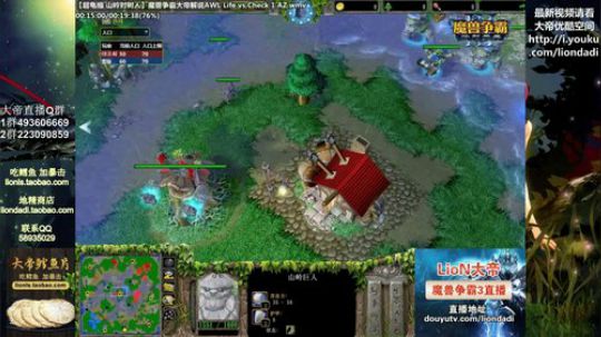 我在斗鱼看大帝LioN直播魔兽争霸