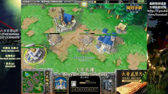 我在斗鱼看大帝LioN直播魔兽争霸