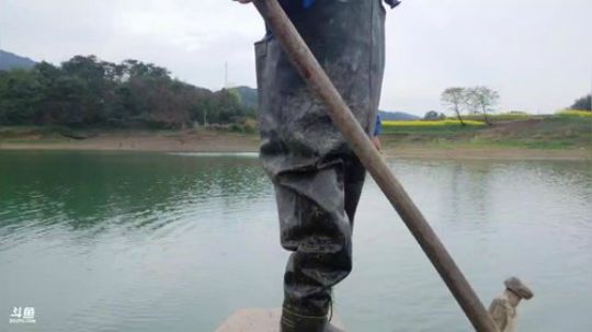 水库收鱼网了。 2019-03-23 12点场