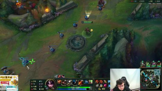 我在斗鱼看东北大鹌鹑直播英雄联盟