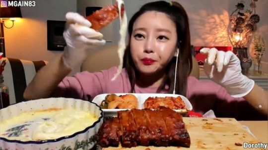 【Dorothy】吃播 长寿村锅巴鸡白宿鸡粥外景吃播