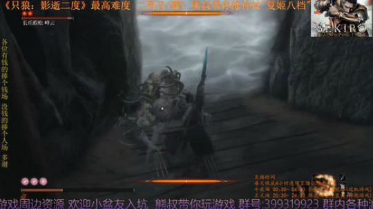 《只狼：影逝二度》二周目(難) BOSS20 长爪蜈蚣峰云