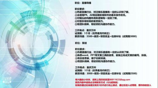 号外号外！招人了！ 12580 2019-04-01 15点场