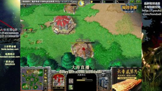 我在斗鱼看大帝LioN直播魔兽争霸