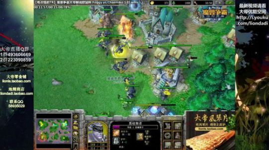 我在斗鱼看大帝LioN直播魔兽争霸