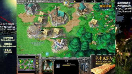 我在斗鱼看大帝LioN直播魔兽争霸