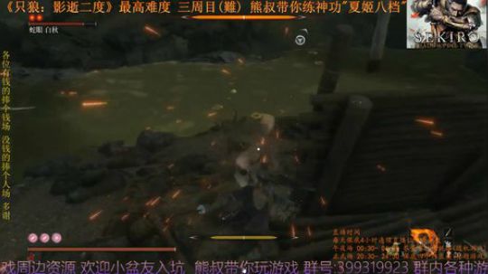 《只狼：影逝二度》三周目(難) BOSS29 蛇眼 白秋