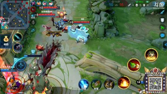 我在斗鱼看林蒙m直播王者荣耀