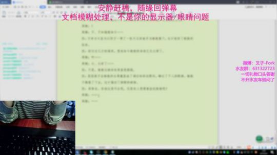 【叉子】开摄像头安静赶稿 2019-04-03 05点场