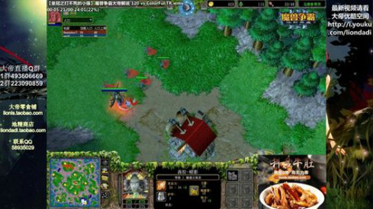 我在斗鱼看大帝LioN直播魔兽争霸