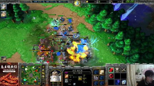 我在斗鱼看大帝LioN直播魔兽争霸