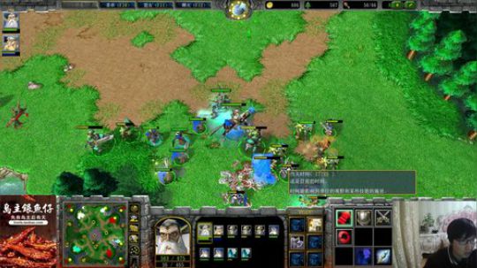 我在斗鱼看大帝LioN直播魔兽争霸