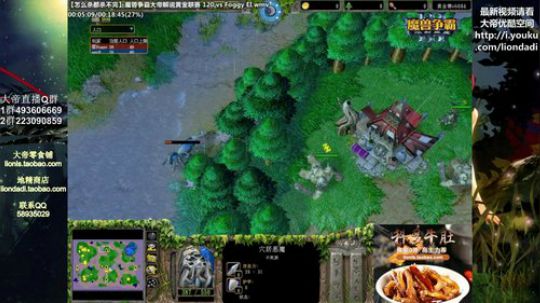 我在斗鱼看大帝LioN直播魔兽争霸