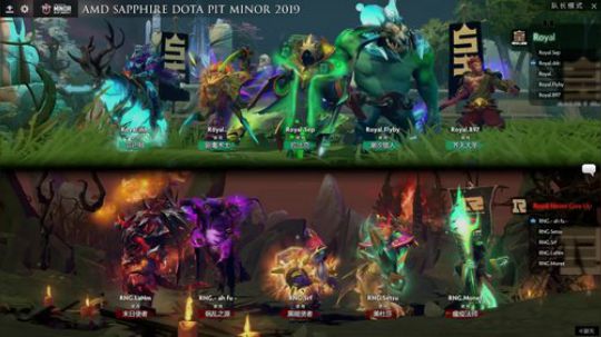 Royal vs RNG DOTA2 Minor 1