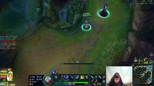 我在斗鱼看东北大鹌鹑直播英雄联盟
