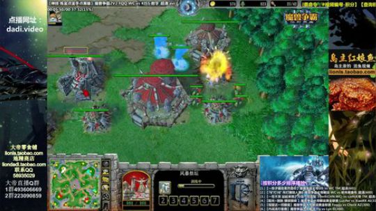我在斗鱼看大帝LioN直播魔兽争霸