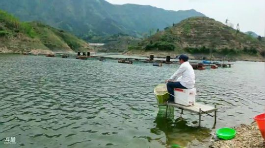 通山富水水库浮钓翘嘴，底钓黄尾 2019-04-18 13点场