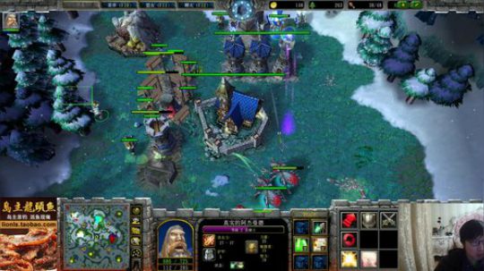 我在斗鱼看大帝LioN直播魔兽争霸