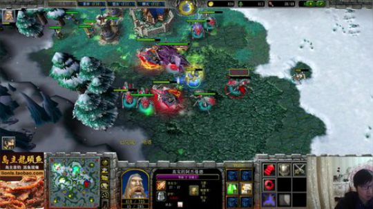 我在斗鱼看大帝LioN直播魔兽争霸