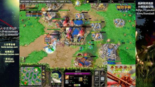 我在斗鱼看大帝LioN直播魔兽争霸