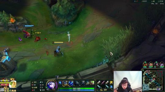 我在斗鱼看东北大鹌鹑直播英雄联盟