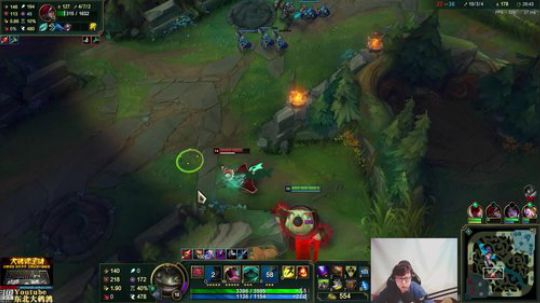 我在斗鱼看东北大鹌鹑直播英雄联盟