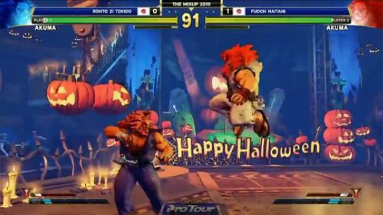 大师级的街霸5对弈！野兽梅原对阵神豪鬼Tokido！