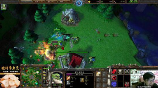 我在斗鱼看大帝LioN直播魔兽争霸